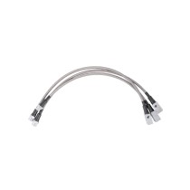 CONDUITES DE FREIN FLEXIBLES EN TÉFLON EN TRESSE D'ACIER POUR NISSAN PATROL Y61 +10cm AVEC ABS