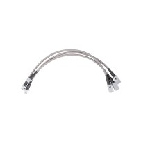 CONDUITES DE FREIN FLEXIBLES EN TÉFLON EN TRESSE D'ACIER POUR NISSAN PATROL Y61 +10cm AVEC ABS
