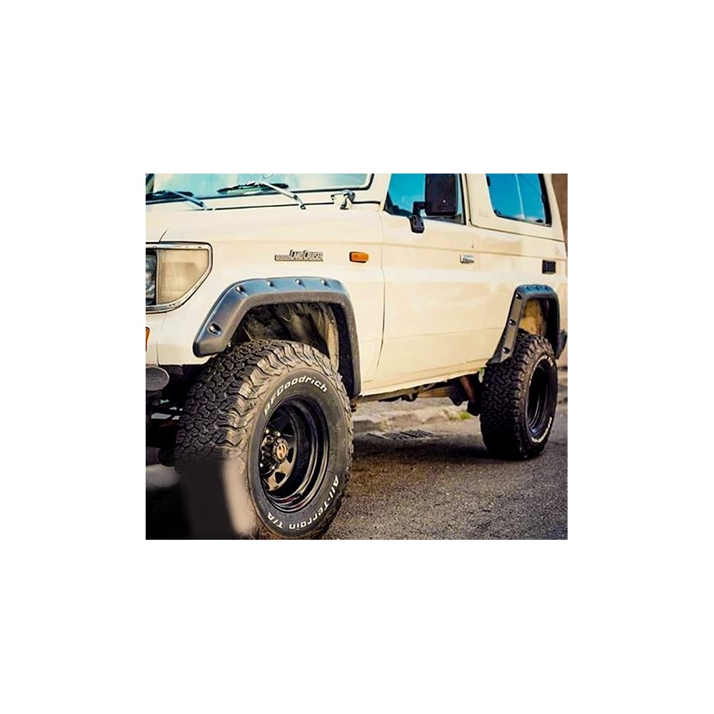 Elargisseurs d'ailes ABS + 5cm pourToyota LJ70 ou KZJ70 complet avec visserie