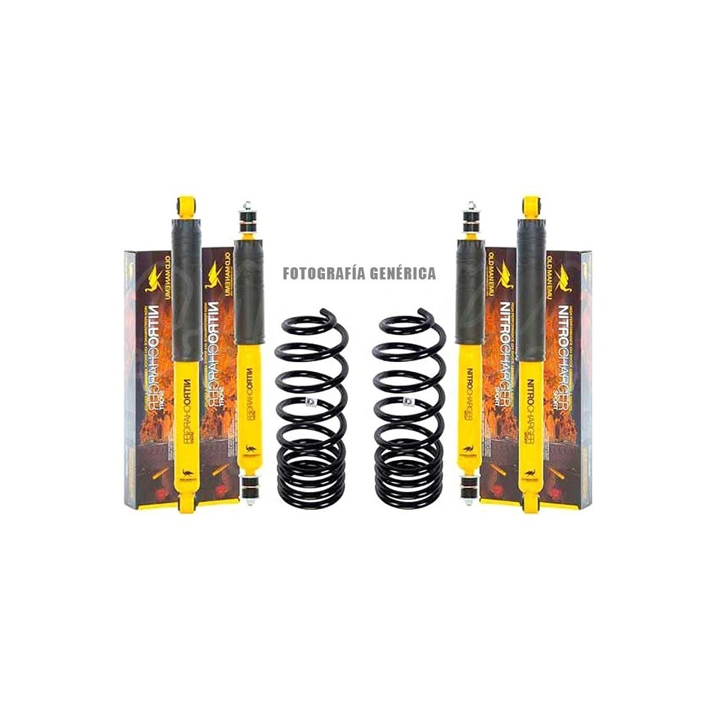KIT DE SUSPENSION OME SPORT REHAUSSE +40/50MM TARAGE MEDIUM POUR NISSAN TERRANO II