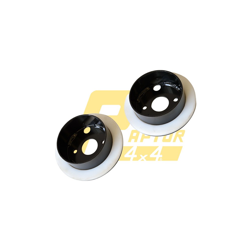 PAIRE DE CALES DE RESSORT +2,5 CM AVANT / ARRIÈRE LAND ROVER