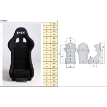 Siège de Course Ultraléger en Fibre de Verre et Cuir Écologique : Performance et Style Écoresponsable