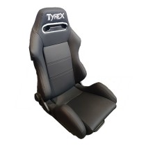 SIÈGE SPORT EN CUIR ÉCOLOGIQUE NOIR
