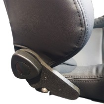 SIÈGE SPORT EN CUIR ÉCOLOGIQUE NOIR