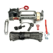 Treuil DRAGON 9.000 avec corde SYNTHETIQUE moteur 9HP