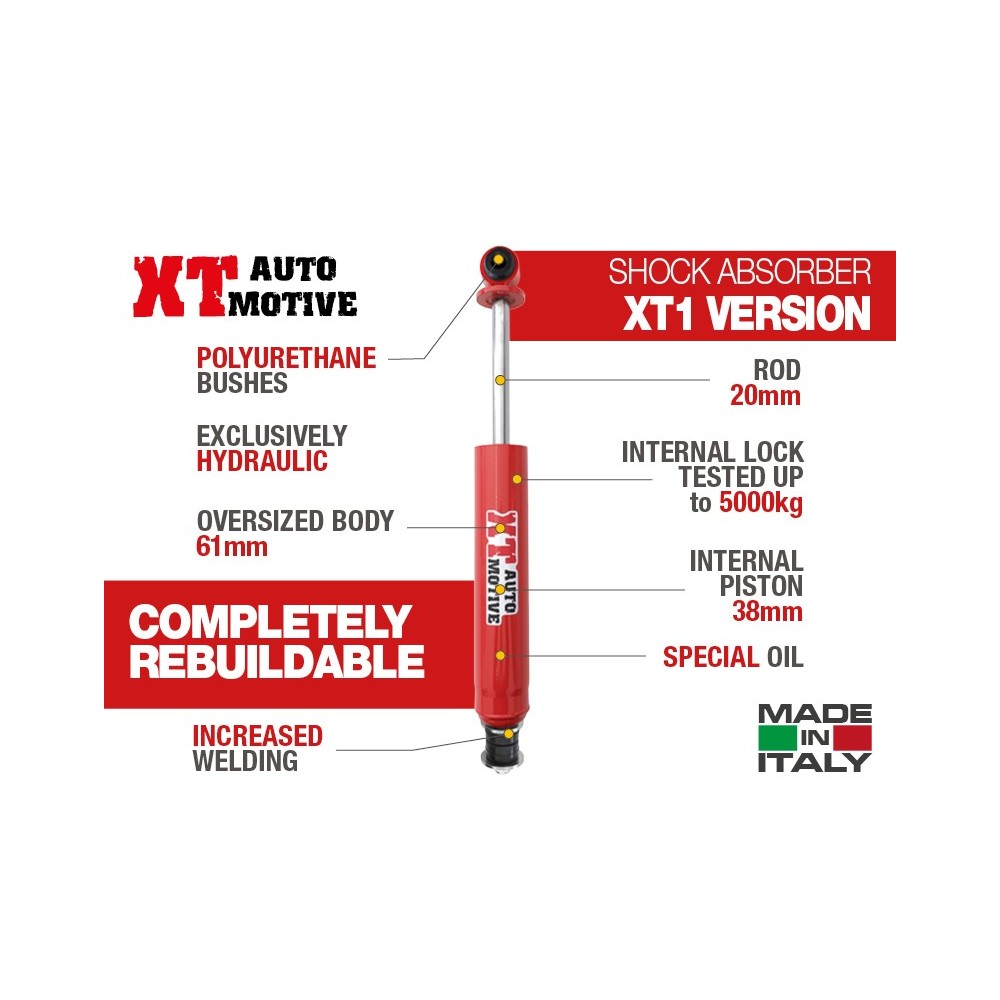AMORTISSEUR ARRIÈRE XT AUTOMOTIVE POUR LAND ROVER DEFENDER 90/110 AMORTISSEUR ARRIÈRE XT AUTOMOTIVE POUR LAND ROVER DEFENDER 90/110