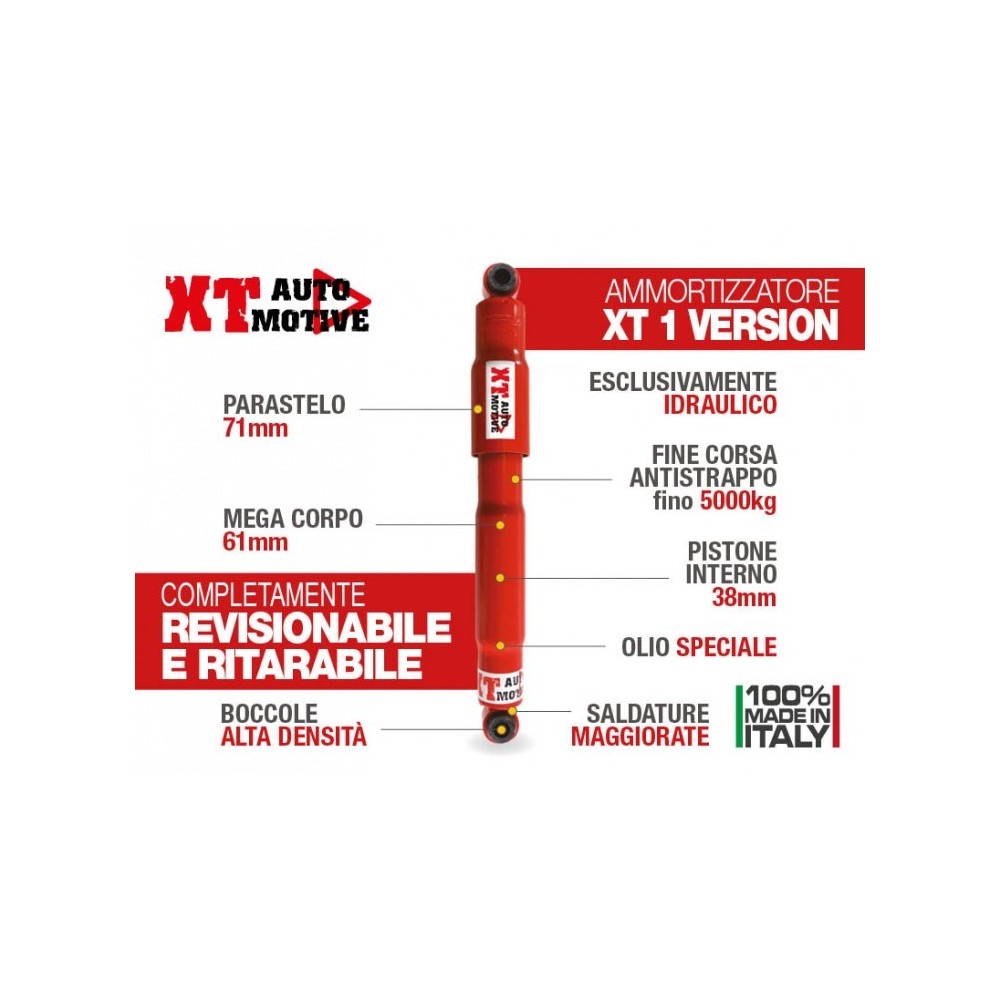 AMORTISSEUR ARRIERE XT AUTOMOTIVE POUR MITSUBISHI L200 de 1996 à 2005 AMORTISSEUR ARRIERE XT AUTOMOTIVE POUR MITSUBISHI L200 de 1996 à 2005