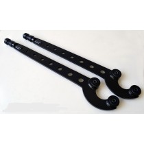 Paire de tirants de pont avant HD CORRECTION 4° ou 6° Pour Land Rover Defender, Discovery I, Range Rover Classic.