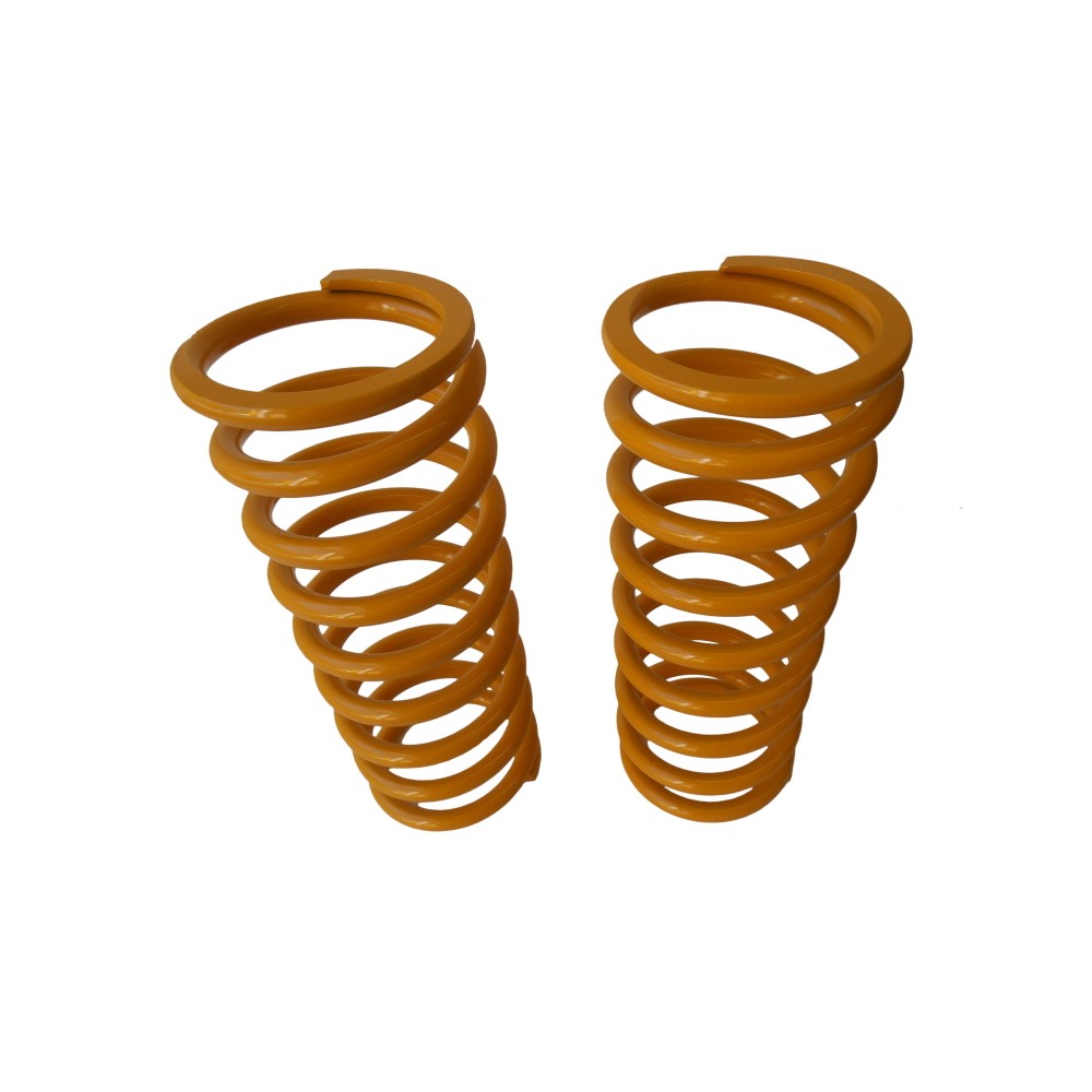 Paire de ressorts arrières +7.5cm pour Land Rover Defender 110/130 jaune