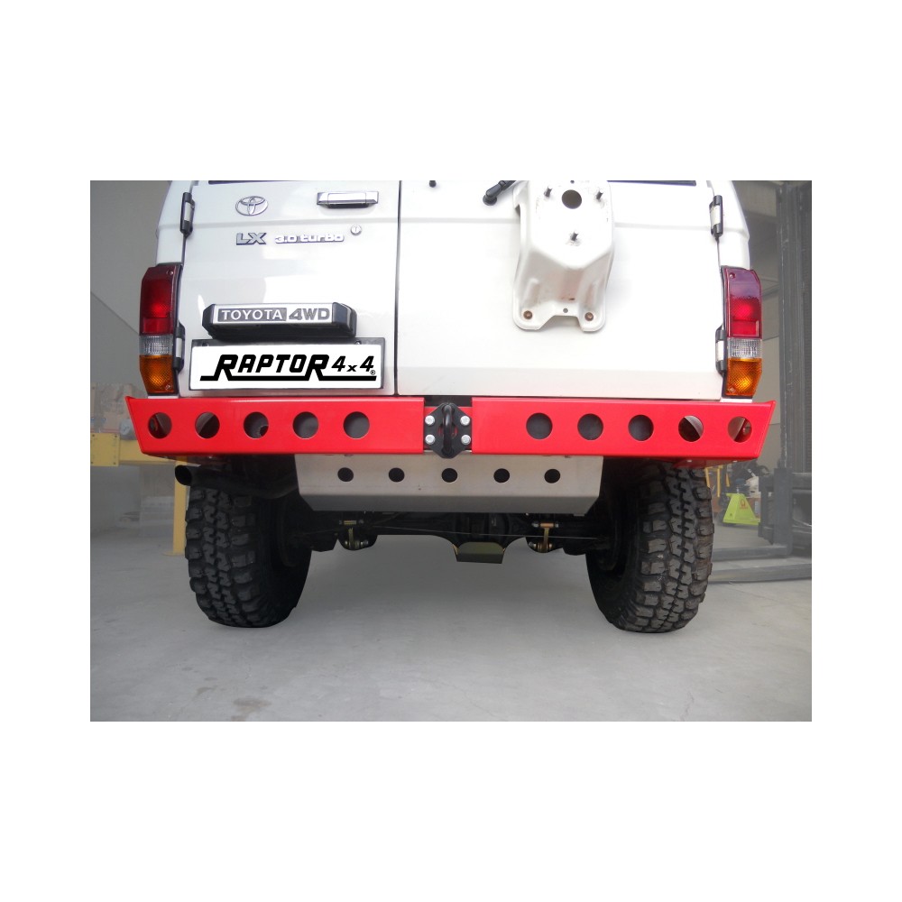 PARE-CHOCS ARRIÈRE POUR TOYOTA KZJ/LJ 70 PHARES CARRÉS