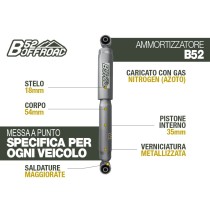 AMORTISSEUR ARRIÈRE +5cm TOUT-TERRAIN B52 POUR NISSAN PICK UP D40