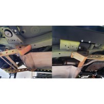 KIT PROTECTION DE FIXATIONS DE TIRANTS DE SUSPENSION POUR SUZUKI JIMNY