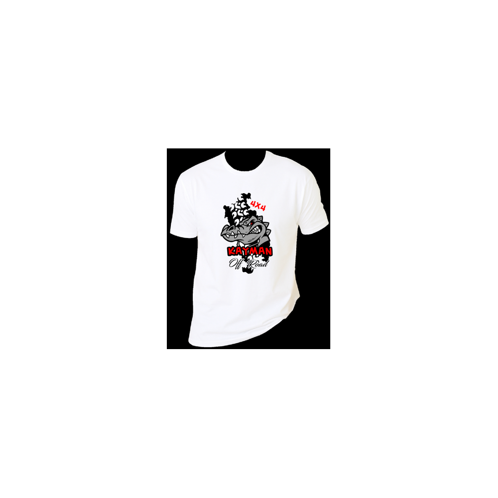 T-shirt kayman off road Blanc