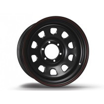 JANTE 7×17 ET -10 DAYTONA NOIRE POUR NISSAN NAVARA D40 (DEPUIS 2005), NAVARA D23 (DEPUIS 2017) ET PATHFINDER (ENTRAXE 6×114,3) D