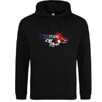 Sweat à capuche logo Kayman off road bleu blanc rouge