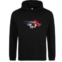 Sweat à capuche logo Kayman off road bleu blanc rouge