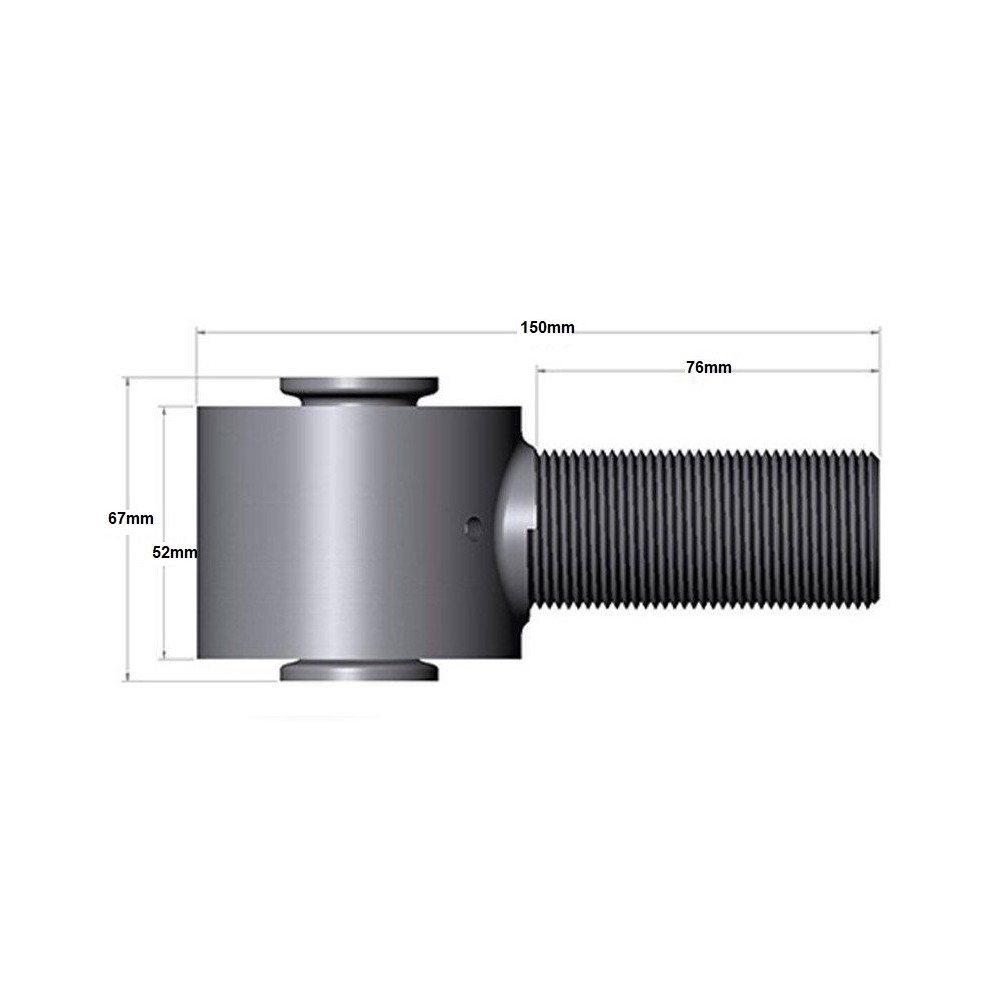 ROTULE UNIBALL 1,25 "(32MM) FILET DROIT
