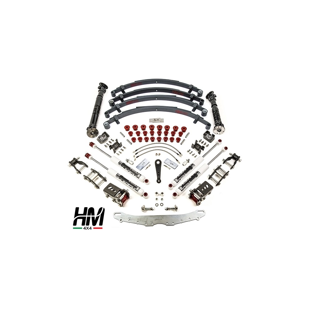 Kit de réhausse HM4X4 FULL TRIAL +11cm Shackle Reverse COMPETITION