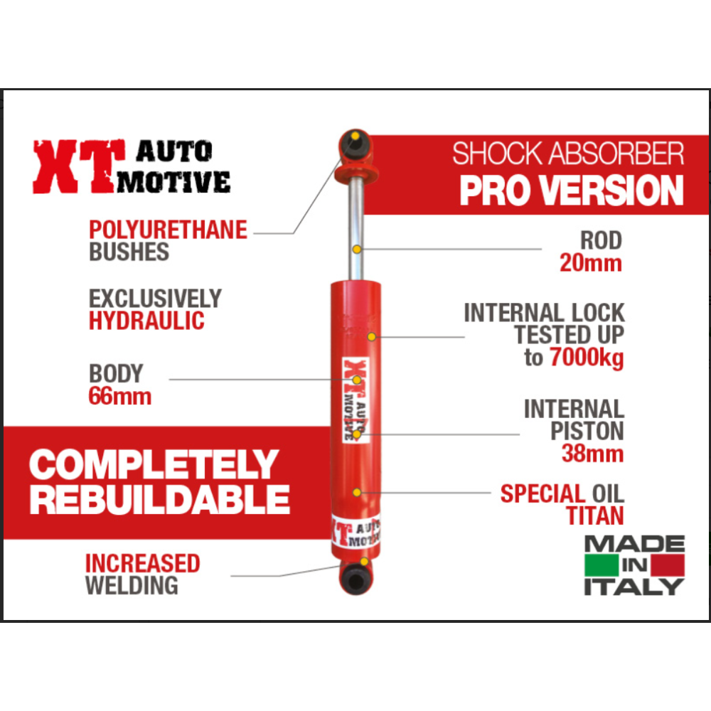 AMORTISSEUR ARRIERE XT AUTOMOBILE "VERSION PRO" POUR NISSAN PATROL GR Y61