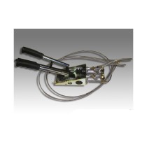 Frein à main hydraulique avec poignée triple pour freinage séparé, avec flexibles et raccord