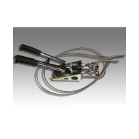 Frein à main hydraulique avec poignée triple pour freinage séparé, avec flexibles et raccord
