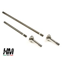 KIT ARBRES DE ROUES AVANT RENFORCÉS LONGFIELD 26 CANNELURES SUZUKI SJ VOIES ETROITES
