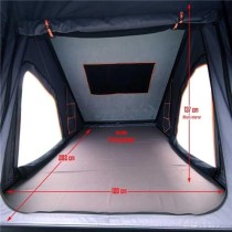 TENTE DE TOIT ALUMINIUM « BULLFACE » MERZOUGA (NOIRE/BLANCHE)