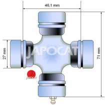 CROISILLON DE TRANSMISSION  GÉNÉRIQUE  27mm x 71mm - Clips Intérieur POUR NISSAN PATROL GR