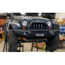 PARE-CHOCS AVANT AVEC SUPPORT DE TREUIL ET A-BAR POUR JEEP WRANGLER JK