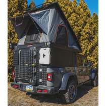 CANOPY CAMPER ALU-CAB VERSION AC20 CONFORT NOIR POUR JEEP GLADIATOR JT DOUBLE CABINE A PARTIR DE 2020 (KIT DE MONTAGE INCLUS)