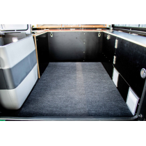 CANOPY CAMPER ALU-CAB VERSION AC20 CONFORT NOIR POUR JEEP GLADIATOR JT DOUBLE CABINE A PARTIR DE 2020 (KIT DE MONTAGE INCLUS)