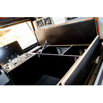 CANOPY CAMPER ALU-CAB VERSION AC20 CONFORT NOIR POUR JEEP GLADIATOR JT DOUBLE CABINE A PARTIR DE 2020 (KIT DE MONTAGE INCLUS)