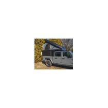 CANOPY CAMPER ALU-CAB VERSION AC20 CONFORT NOIR POUR JEEP GLADIATOR JT DOUBLE CABINE A PARTIR DE 2020 (KIT DE MONTAGE INCLUS)