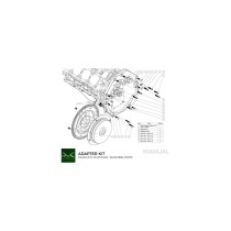 KIT ADAPTATEUR PMC MOTORSPORT GM CHEVROLET V8 LS LS1 LS3 LS7- JAGUAR DIESEL ZF 8HP70 8 VITESSES