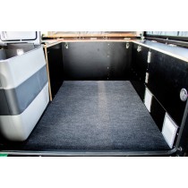 CANOPY CAMPER ALU-CAB VERSION AC20 COMFORT NOIR POUR FORD RANGER DOUBLE CABINE DE 2012 A 2022 (KIT DE MONTAGE INCLUS)