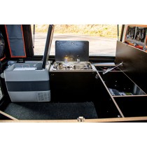 CANOPY CAMPER ALU-CAB VERSION AC20 COMFORT NOIR POUR FORD RANGER DOUBLE CABINE DE 2012 A 2022 (KIT DE MONTAGE INCLUS)