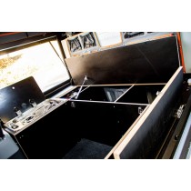 CANOPY CAMPER ALU-CAB VERSION AC20 COMFORT NOIR POUR FORD RANGER DOUBLE CABINE DE 2012 A 2022 (KIT DE MONTAGE INCLUS)