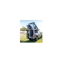 CANOPY CAMPER ALU-CAB VERSION AC20 COMFORT NOIR POUR TOYOTA HILUX REVO EXTRA CABINE A PARTIR DE 2016 (KIT DE MONTAGE INCLUS)