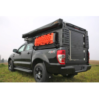 CANOPY CAMPER ALU-CAB VERSION AC20 COMFORT NOIR POUR DOUBLE CABINE (SANS KIT DE MONTAGE)