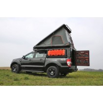 CANOPY CAMPER ALU-CAB VERSION AC20 COMFORT NOIR POUR DOUBLE CABINE (SANS KIT DE MONTAGE)