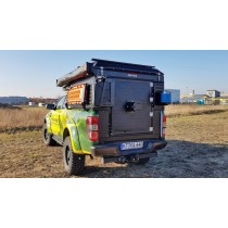 CANOPY CAMPER ALU-CAB VERSION AC20 COMFORT NOIR POUR DOUBLE CABINE (SANS KIT DE MONTAGE)