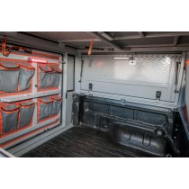 CANOPY CAMPER ALU-CAB VERSION AC20 COMFORT NOIR POUR DOUBLE CABINE (SANS KIT DE MONTAGE)