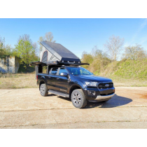 CANOPY CAMPER ALU-CAB VERSION AC20 COMFORT NOIR POUR FORD RANGER DOUBLE CABINE A PARTIR DE 2023 (KIT DE MONTAGE INCLUS)