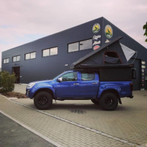 CANOPY CAMPER ALU-CAB VERSION AC20 COMFORT NOIR POUR ISUZU D-MAX DOUBLE CABINE A PARTIR 2021 (KIT DE MONTAGE INCLUS)
