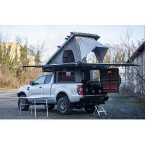 CANOPY CAMPER ALU-CAB VERSION AC20 COMFORT NOIR POUR ISUZU D-MAX EXTRA CABINE A PARTIR 2021 (KIT DE MONTAGE INCLUS)