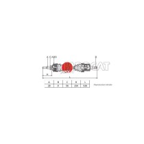 CARDAN COMPLET AVD POUR MITSUBISHI L200 4WD 2,5TDIC 96-06 K74