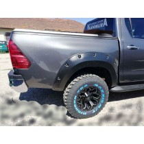 ÉLARGISSEURS D'AILES POUR TOYOTA HI-LUX (ROCCO)  2018  2021, 75 MM DE LARGE, S'ADAPTENT AUX CARROSSERIES LARGES ET ÉTROITES