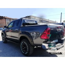 ÉLARGISSEURS D'AILES POUR TOYOTA HI-LUX (ROCCO)  2018  2021, 75 MM DE LARGE, S'ADAPTENT AUX CARROSSERIES LARGES ET ÉTROITES