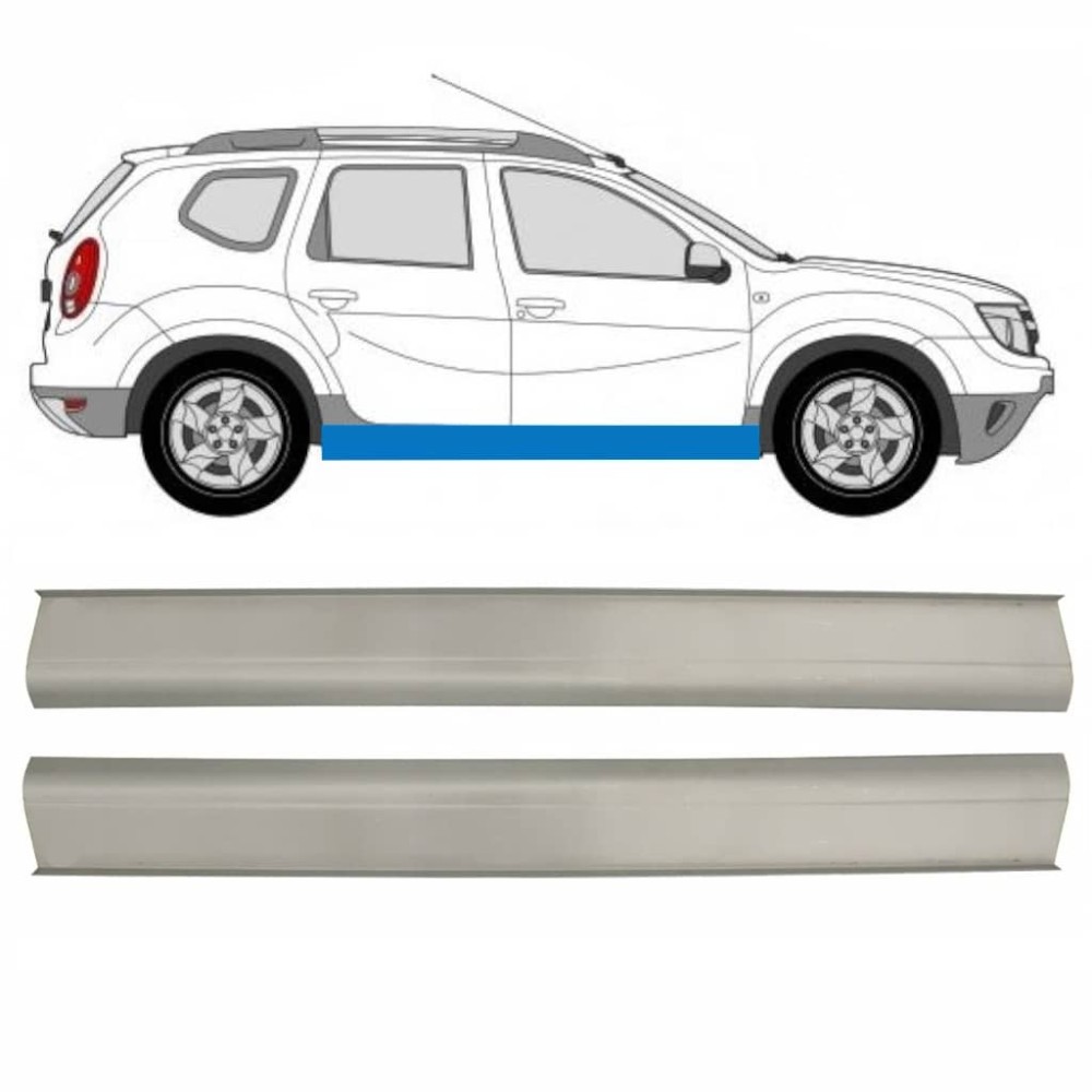 PANNEAU DE RÉPARATION DU SEUIL DACIA DUSTER 2010-2017  KIT / DROIT + GAUCHE