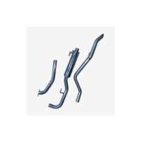 Intermédiaire avec silencieux Sport + tube arrière pour Nissan Navara D40 2.5L DCI (avec fap) 2005-16